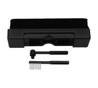 Kit di spazzole per la pulizia dei dischi in vinile ABS, 3 pezzi per giradischi, set di pulizia per ridurre il rumore e supportare la riproduzione chiara