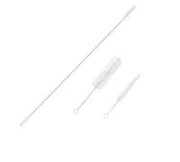 Kit di spazzole per pulizia dello strumento in ottone cheotime, pennello in nylon a foro flessibile con manici in acciaio inossibile per la manutenzione e cura del corno francese