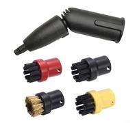 Kit di spazzole turbo a vapore per Karcher per pulitori a vapore serie SC, modello 2.863-159.0, spazzola vibrante migliora la potenza di pulizia a vapore, include ugello e panno (B)