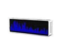 Kit di Spettro Musicale LED DIY con Rilevamento Sonoro Elettronico Luce Ambientale con Display 'Orologio 256 Perle di Lampada Multi ModalitÃ Blu