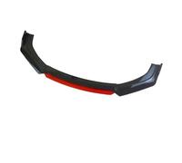 Kit Di Spoiler Per Paraurti Anteriore Auto Diffusore Per A3 A4 A5 A6 A7 S3 S4 S5 Q3 Q5 TT 4 Pezzi(Carbon and Red)