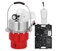 Kit di spurgo freni ad aria compressa, strumento for il cambio 'olio del liquido for auto con serbatoio da 5 litri for lo e frizione Per uso fai da te(Red)
