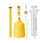 Kit di spurgo freni per mountain bike, set di attrezzi idraulici con iniettore da 20 ml, imbuto e tubo, robusto kit di riparazione per biciclette pieghevoli, manutenzione dei freni e riempimento di