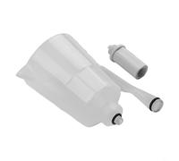 Kit di spurgo per freni a disco per bicicletta, tappo imbuto olio, strumento di spurgo idraulico per freni da strada per bici per mountain bike, kit di manutenzione freni in plastica bianco adattatore
