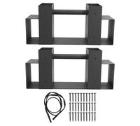 Kit di staffa di portata di legno per legna da ardere per esterno Kaisudiap, per supporto di stoccaggio in legno, design regolabile, costruzione in acciaio pesante, facile