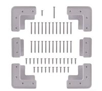 Kit di staffe angolari per pannelli solari in ABS con viti per tetti camper e ponti di barche, supporta la ventilazione del pannello