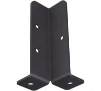 Kit di staffe di ancoraggio per pali di ponte, recinzioni e pergolati, design scanalato, supporti per pali in legno da 1 5 x 1 5 a 4 x 4 pollici (4 pezzi)