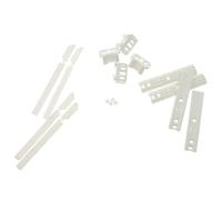 Kit di staffe di fissaggio per cerniera per frigorifero e congelatore, compatibile con Whirlpool 481231019131, Smeg 697450403, Hotpoint C00312150