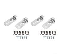 Kit di staffe di installazione per lavastoviglie compatibile con Samsung serie Dw80m e Dw80r in metallo argentato per fissaggio sicuro dell'armadio e funzionamento stabile Shake (2 set)