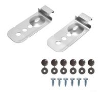 Kit di staffe di installazione per lavastoviglie compatibile con Samsung serie Dw80m e Dw80r in metallo argentato per fissaggio sicuro dell'armadio e funzionamento stabile Shake (1 set)