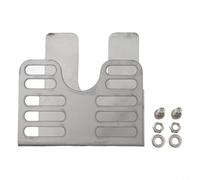 Kit di staffe di montaggio per girarrosto con funzione scorrevole per griglie in acciaio inox e ferro (acciaio inox)