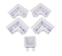 Kit di staffe di montaggio per pannelli solari, 5 pezzi, per camper e barche, senza trapano, in plastica ABS resistente ai raggi UV, adatto per applicazioni solari esterne (bianco)