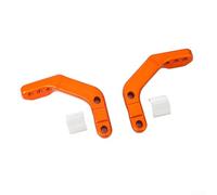 Kit di staffe di montaggio per paramani per manubrio da 28 mm con telaio in lega di alluminio e funzione di montaggio sicuro (arancione)