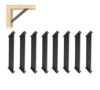 Kit di staffe di Supporto angolari a 45° per impieghi gravosi - 8 Pezzi, Adatte a strutture in Legno di 10 x 10 cm, per progetti Fai-da-Te Come Gazebo, Case sugli Alberi, baite e patii.
