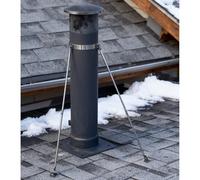 Kit di staffe di supporto per tubo stufa da esterno per stabilità contro vento e neve