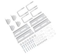 Kit di staffe per cuccetta per rimorchio barca da 20,3 cm con bulloni a U, staffa superiore rotante zincata per 3,8 x 7,6 cm, 5,1 x 7,6 cm, 7,6 x 7,6 cm, kit di montaggio, costruito per durata e