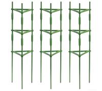 Kit di staffe per piante a base di acciaio per strutture di supporto per pomodori e fiori in giardini domestici e orticoltura su piccola scala (3 kit)