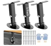 Kit di staffe regolabili in acciaio inox 304 resistente, per pergola, regolabili da 0 a 90°, altezza regolabile per espansione, copertura per gazebo da esterno, resistente alle intemperie e alla