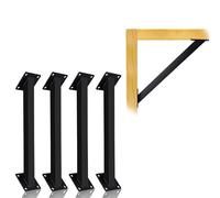 Kit di staffe resistenti - staffe angolari in metallo per gazebo e patio, supporto angolare a 45 gradi, confezione da 4 per stabilità strutturale