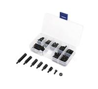 Kit di stallo in nylon 180pcs Maschio a femmina M2.5 Lunghezza 6-20m distanziatore nero in