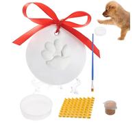 Kit Di Stampa A Per Cani - Kit Di Impressione Argilloso Per Bambini E Impronta | Dog Pawprint Ornament | Il Ornamento Natalizio Di Clay Pet Adatto Per La Creazione Di Memoria Del Ricordo E