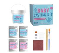 Kit di stampaggio di impronte - 3D realistico, stampo per impronte di mano, souvenir in argilla con impronta di mano | Per amici, genitori, adulti, coppie