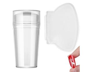 Kit di stampaggio per unghie - Strumento trasparente per stampaggio unghie | con corpo elastico trasparente | Pad di trasferimento immagini per disegni manicure decorazione unghie