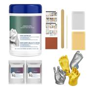 Kit di stampi a mano per coppie - kit di fusione con stampi a mano in gesso, creatore di stampi per sculture a mano | Kit di stampi a mano per souvenir creativi Kit per fusione di statue in gesso