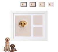 Kit di stampi per naso di cane, cornice in memoria con stampa a lunga | Argilla ad asciugatura all'aria con finitura liscia, crea un ricordo per animali domestici per la casa e la decorazione