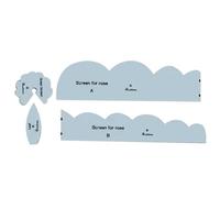 Kit di stencil a forma di rose, set di stencil per arte in tessuto, strumenti per cucito e ricamo, modelli di applicazioni creative, progetti fai da te, robusti per il fai da te, pratici