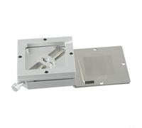 Kit di stencil per bga Reballing, 10 pezzi, 0,3-0,76 mm, in acciaio per BGA | 10 misure precise, passo 0,3 mm-0,76 mm, acciaio tagliato al laser, adatto per maschere da 90 mm, riparazione laptop