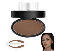 Kit di stencil per sopracciglia per donne timbri per sopracciglia di lunga durata con kit di timbri dritti, arcuati e arrotondati con polvere fine per tutti i livelli di abilità