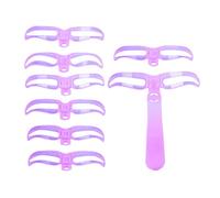 Kit di stencil per sopracciglia, strumento di assistenza 8 modelli per il trucco delle sopracciglia, stencil lavabili portatili, per donna, viaggio, quotidiano, sera, appuntamento