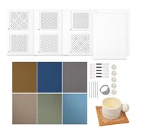 Kit Di Stencil Sashiko | Stencil Per Modelli Di Trasferimento Ricamo Solubili In Acqua | Stabilizzatori Lavabili Per Motivi Di Ricamo Sashiko | Kit Da Cucito A Mano Sashiko Per Ricamo Quilting A Mano