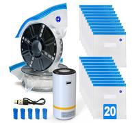 Kit di stoccaggio per filamenti 3D con pompa elettrica, include 20 sacchetti sottovuoto per filamenti per protezione antipolvere e a prova di umidità, mantiene il filamento asciutto
