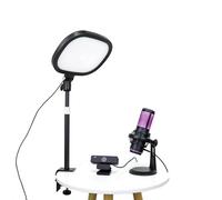 Kit di streaming video live (Deluxe) per videochiamate, giochi, podcast, YouTube, creazione di contenuti. Include webcam 2k 60 FPS, microfono cardioide professionale e luce piatta a LED per Android