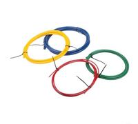 Kit di strisce di piegatura per tubi in rame integrato in plastica PE per modellare tubi CA precisi con pennarelli rossi verdi gialli blu 4 pezzi (4 pezzi) 3 m)