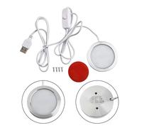 Kit di strisce LED per stampanti 3D, luce notturna bianca in plastica ABS e metallo con diametro standard di 4 cm, compatibile con FDM SLA Resina Pri