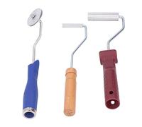 Kit di Strumenti a Rulli in Fibra di Vetro da 3 Pezzi, Set di Rulli a Bolle di Laminazione in Resina di Vetroresina in Lega di Alluminio per Riparazione di Barche