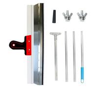 Kit di Strumenti Autolivellante per Pavimenti, Spatola di Compensazione Professionale Spatola Dentata per Cemento 560 MM Utensile per livellamento Pavimenti con Asta Telescopica 200 cm