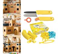 Kit di strumenti di costruzione in cartone da 168 pezzi, regalo per la