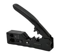Kit di Strumenti di Crimpatura RJ45, Connettore Passante Ad Alta Precisione con Blocco di Sicurezza, modalità di Crimpatura Regolabile Cat5e/Cat6a/Cat7a, per Crimpatura con Testa