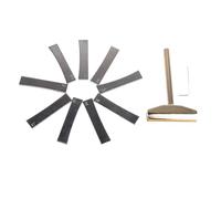Kit di Strumenti di Installazione FRET con Morsetto per Rappresentante di Chitarra Elettrica - 9 Pezzi Entusiasti per la Configurazione