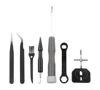 Kit di strumenti di manutenzione per mulinello da pesca per baitcasting e mulinelli, set di smontaggio in acciaio inossidabile con cono cuscinetto trapezoidale, cacciavite a doppia testa e chiave a