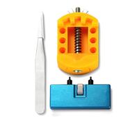 Kit di strumenti di ricambio per batteria per orologio, chiave per rimuovere la parte posteriore dell'orologio, per aprire la cassa dell'orologio, con supporto per rimuovere la parte posteriore