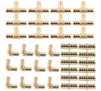 Kit di strumenti di riparazione in ottone PEX con strumento a crimpare e fascette stringitubo in acciaio inossidabile per installazione e manutenzione idraulica in sistemi idrici residenziali o