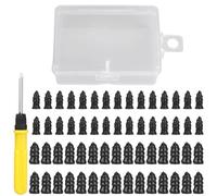 Kit di strumenti di riparazione pneumatici per auto con chiodi a vite in gomma e cacciavite in scatola di immagazzinaggio per una riparazione efficace della foratura dei pneumatici in loco