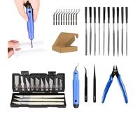 Kit di strumenti di stampa 3D, kit di stampa 3D, strumenti per modelli professionali, il set di stampanti 3D portatile include pinzette, strumento di sbavatura, pinzette per scolpire