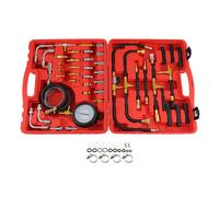 Kit di strumenti diagnostici per manometro del tester di pressione della pompa di iniezione del carburante universale aggiornato, set di strumenti per test della benzina del motore