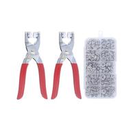 Kit di strumenti for bottoni automatici resistenti - Pressa a 5 punte for jeans, borse e capispalla(D)